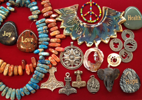 pendants and beads